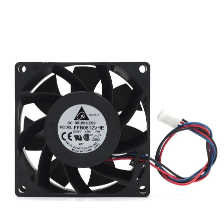 Original DELTA FFB0812VHE Cooling Fan 12V 0.57A 4.56W 3wires FFB0812VHE Fans